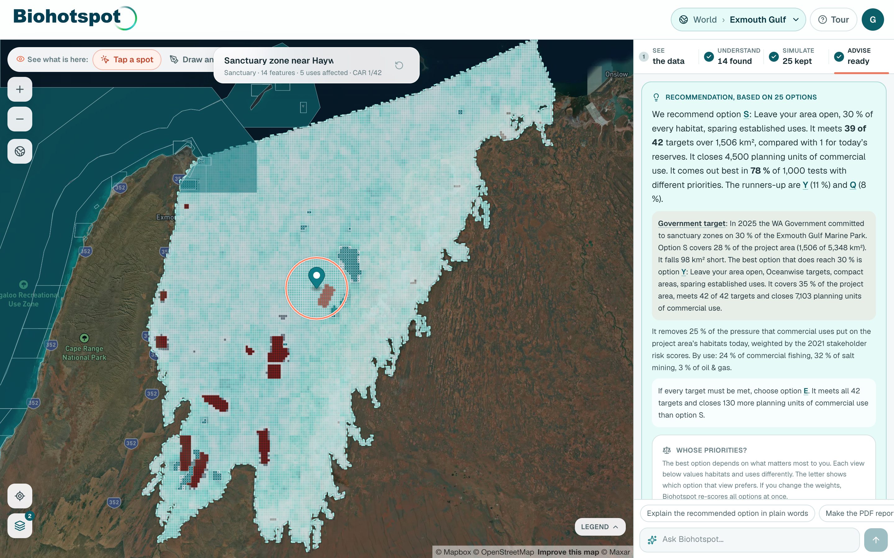 Biohotspot: Get the recommendation and the report